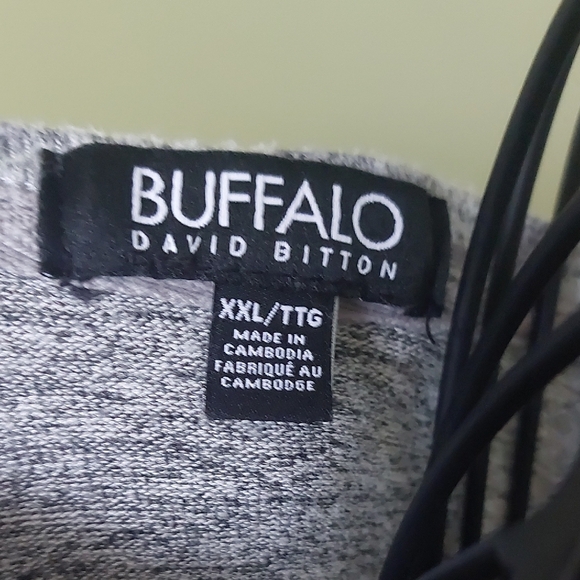 Buffalo David Bitton Gray Patterned Sweatshirt - Picture 2 of 9